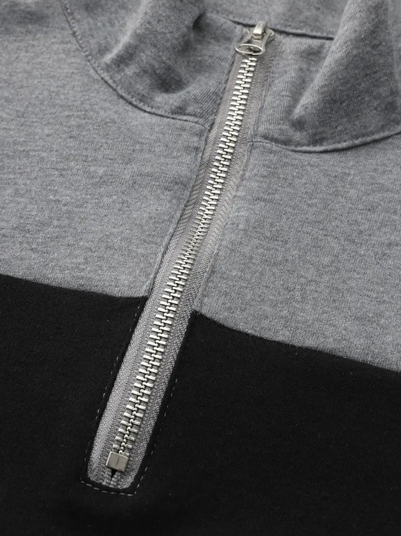 Camden | Half-zip pullover met modern colorblock design