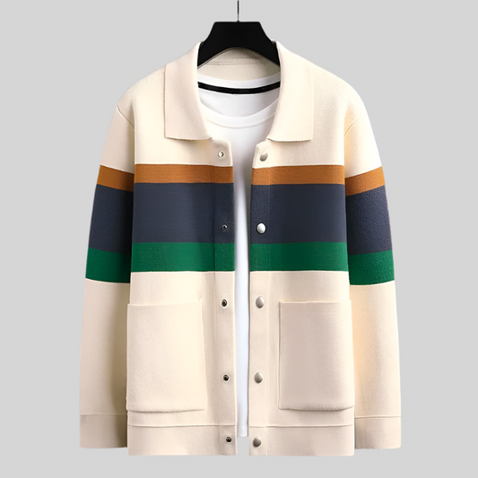 LuxeJacq | Zachte cardigan met jacquardmotief