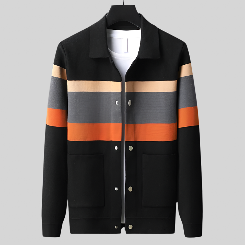 LuxeJacq | Zachte cardigan met jacquardmotief