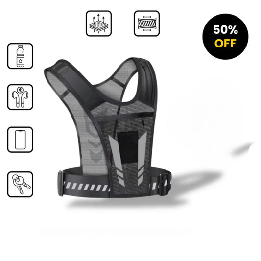 ReflectoFit | Reflecterend sportgilet met opbergruimte