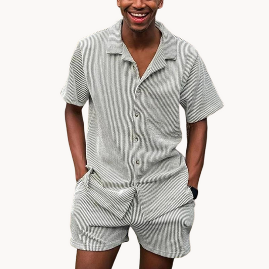 CoastLuxe | Lichtgewicht katoenen polo-set voor heren