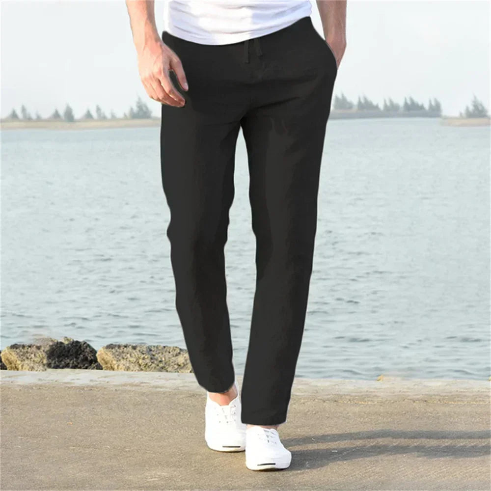 EthanLinen | Luchtige linnen broek voor heren