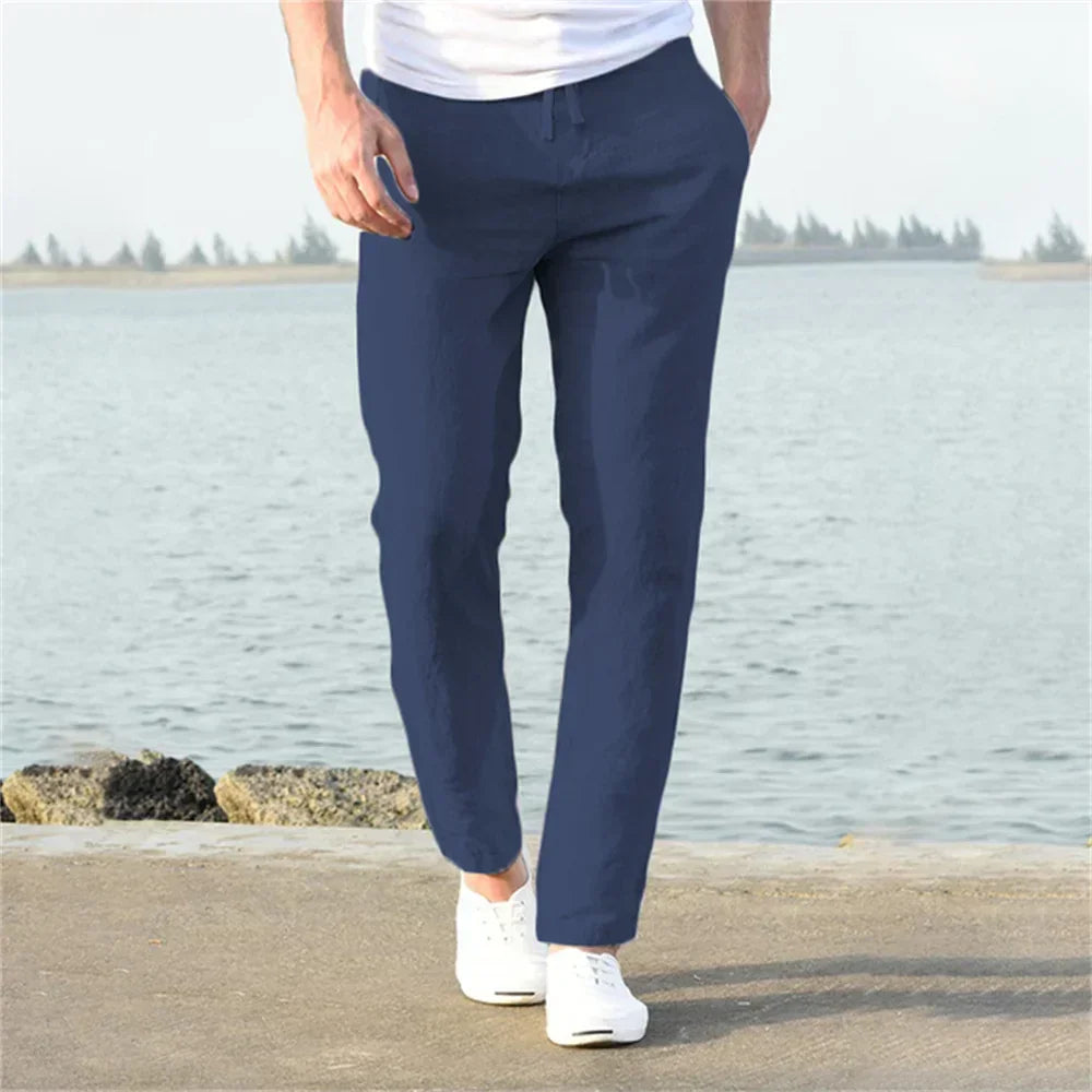 EthanLinen | Luchtige linnen broek voor heren