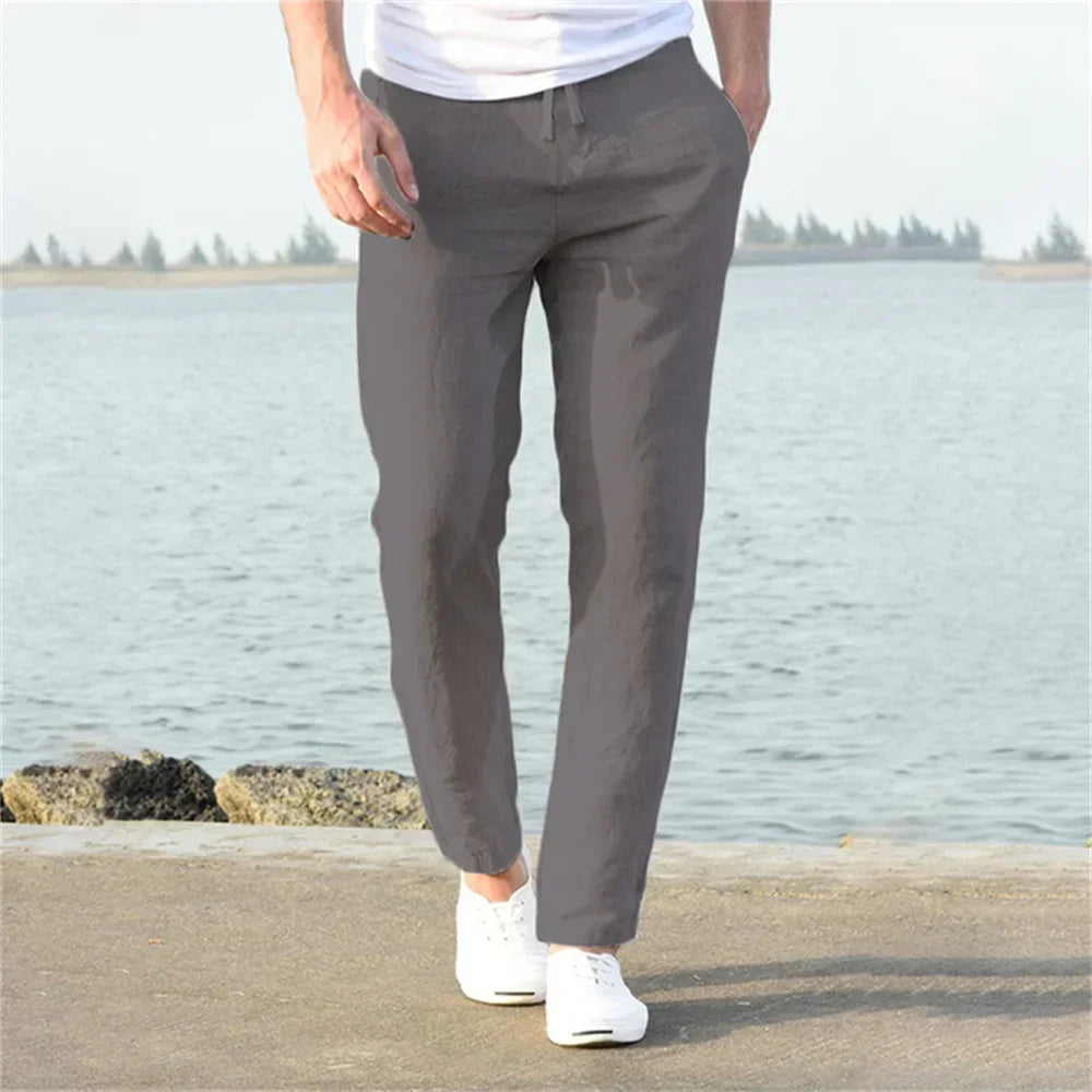 EthanLinen | Luchtige linnen broek voor heren