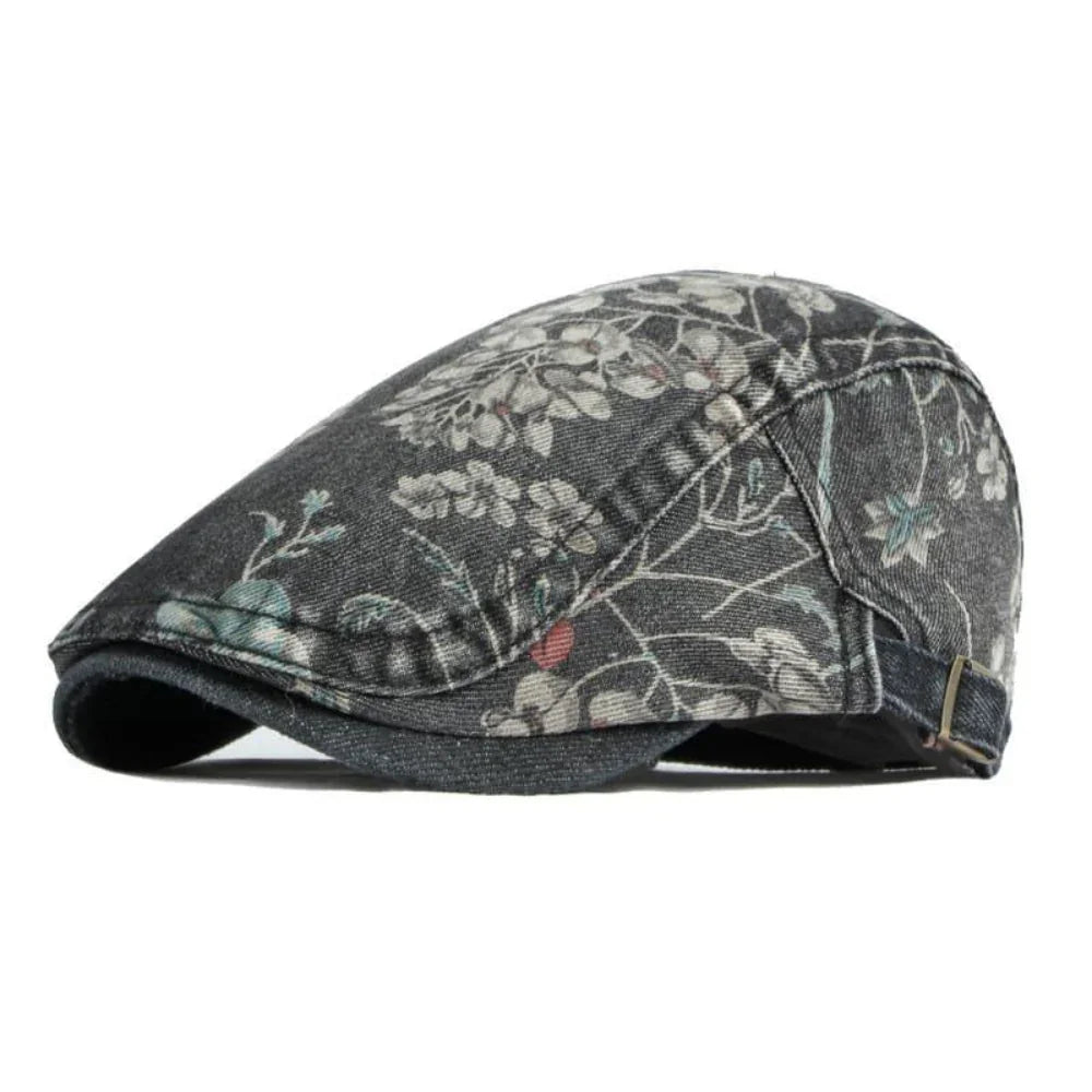 FloralButchart | Bloemen katoenen flat cap