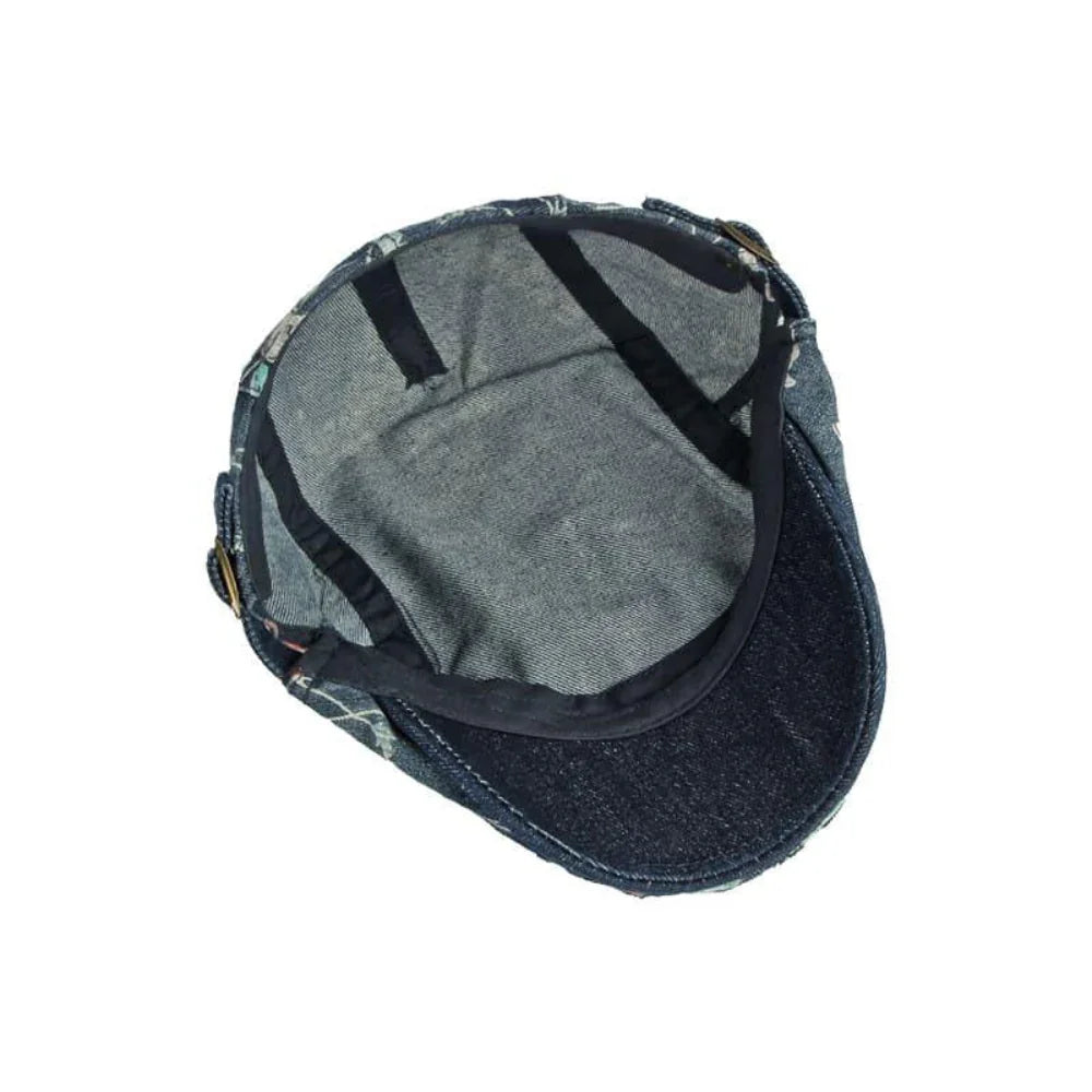 FloralButchart | Bloemen katoenen flat cap