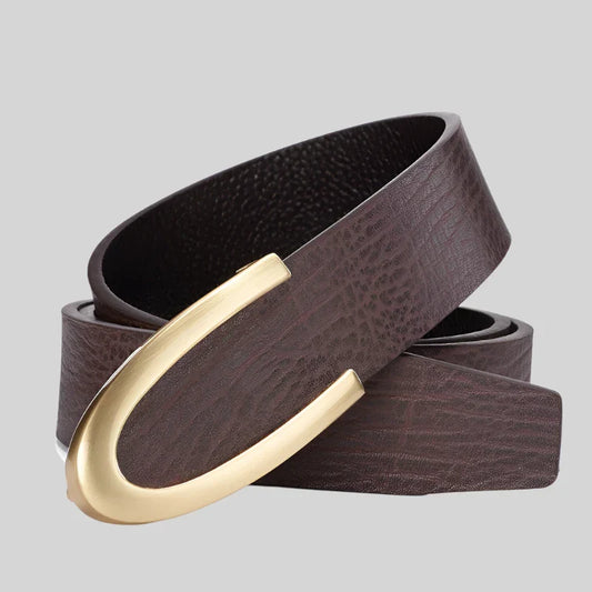 PureBuckle | Minimalistische leren riem van koeienhuid