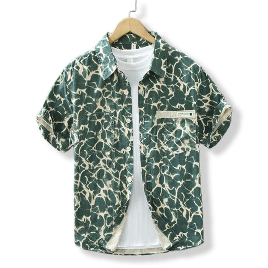 Jasper | Casual katoenen overhemd met zeebries-look