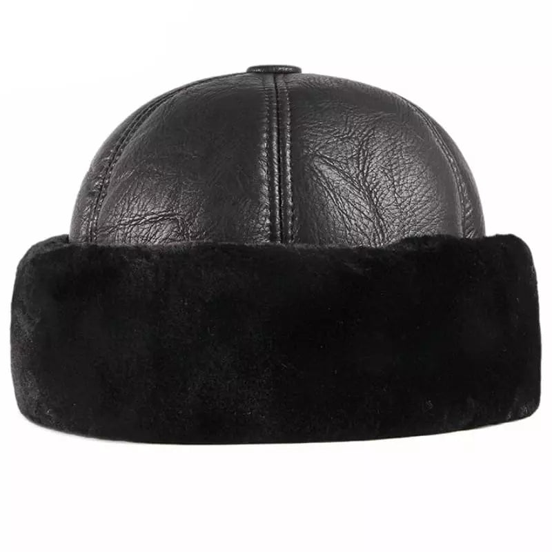 Russische Wintermuts | Heren bontmuts van faux leer met fleece