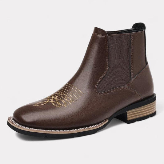HeritageCobbler | Leren chelseaboots met borduursel