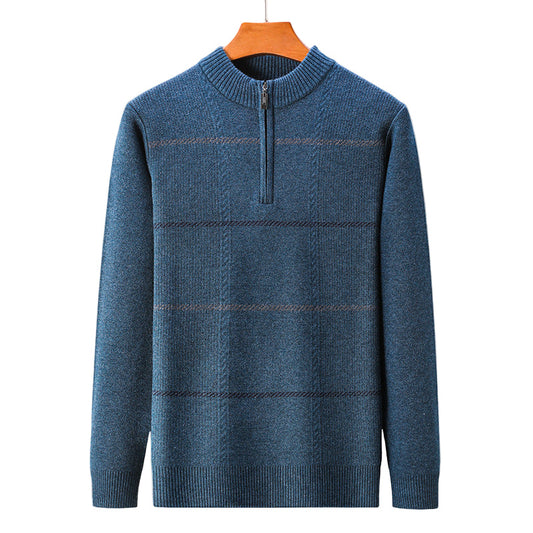 SwiftKnit | Lichtgewicht gebreide pullover met quarter-zip