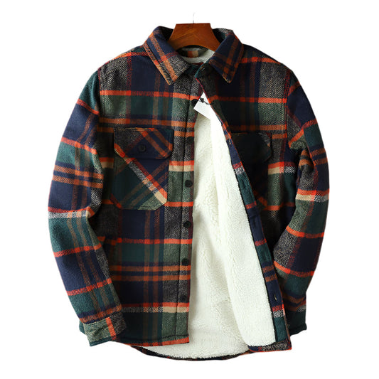 Everwood Sherpa | Geruit flanneljack met warme sherpa‑voering