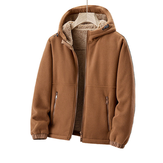 Redwood | Heren fleece jas met capuchon en voering