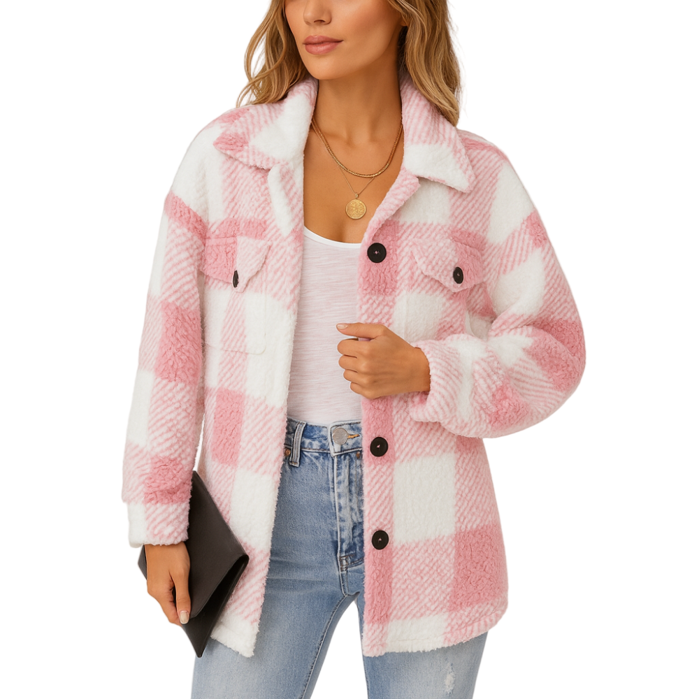 Paula | Dames pluche fleece winterjas