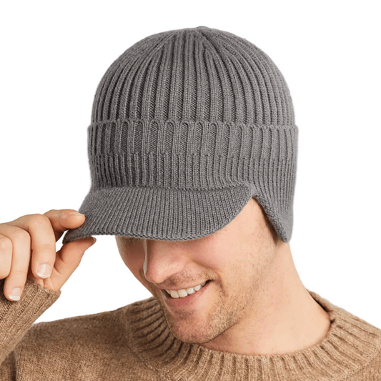 Rib Cap | Unisex gebreide muts met warme oorbescherming