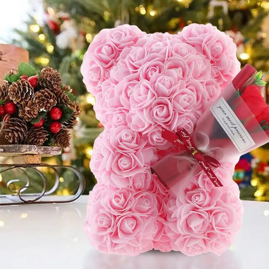 RoseBliss Bear | Romantische rozenbeer cadeau & decoratie