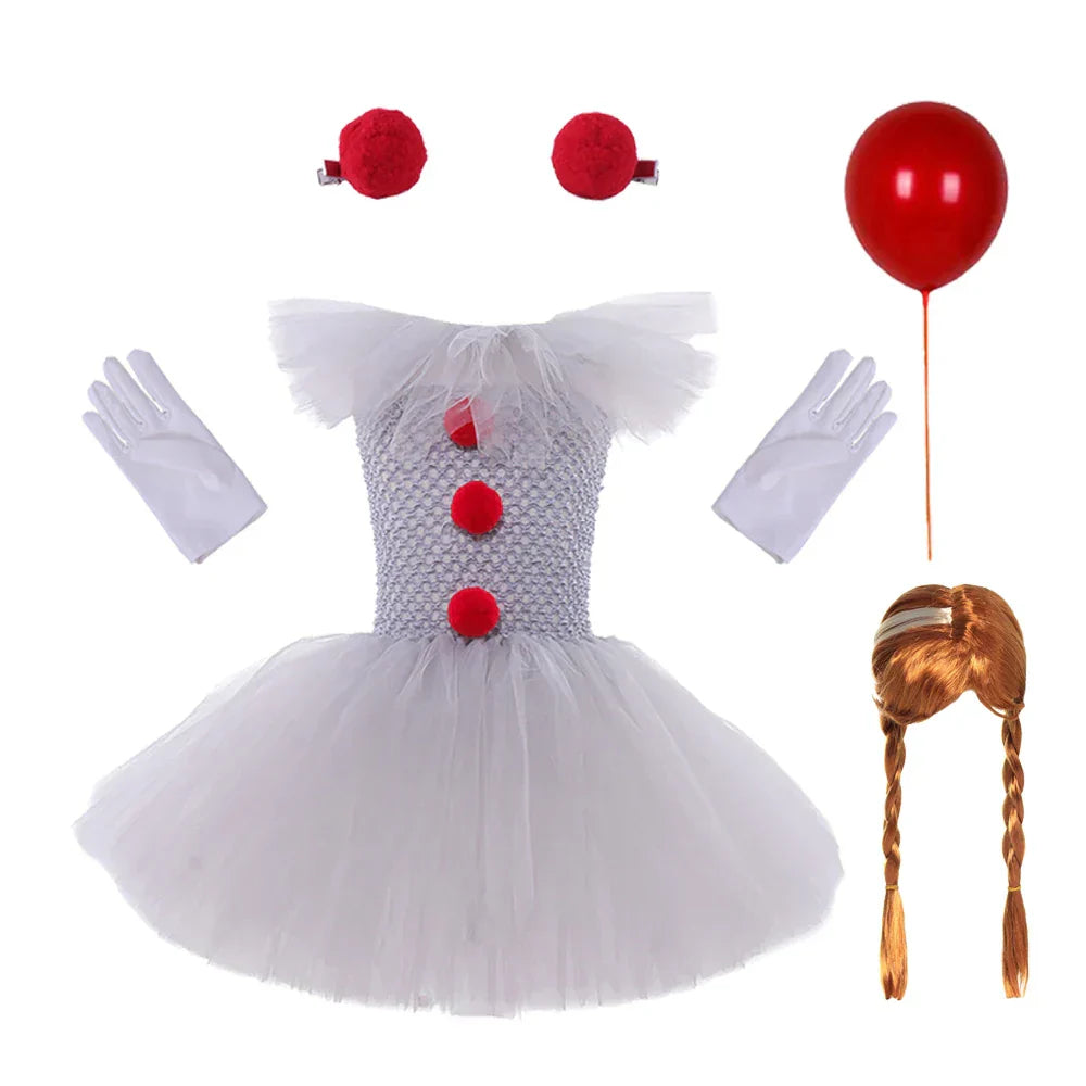 Charlotte Griezelige Clown Tutu-jurk voor Halloween en Cosplay