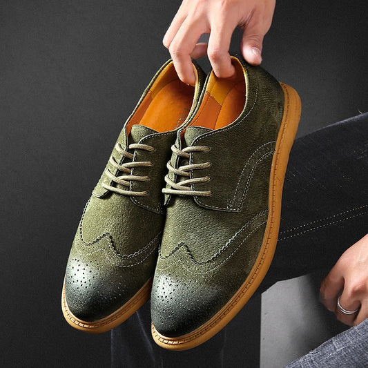 SuaveWalk | Klassieke suède brogues voor heren