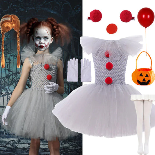 Charlotte Griezelige Clown Tutu-jurk voor Halloween en Cosplay
