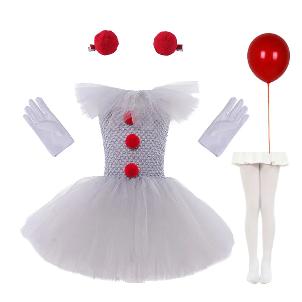 Charlotte Griezelige Clown Tutu-jurk voor Halloween en Cosplay