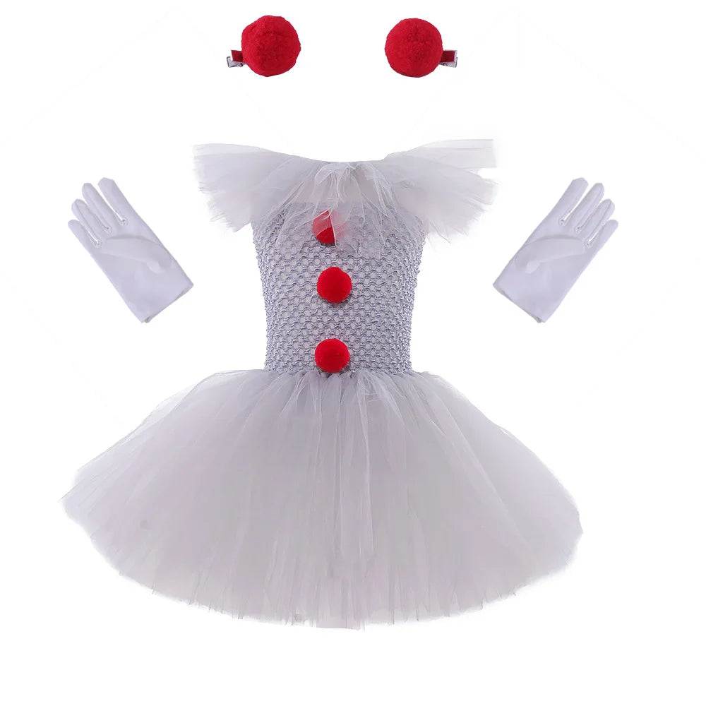 Charlotte Griezelige Clown Tutu-jurk voor Halloween en Cosplay