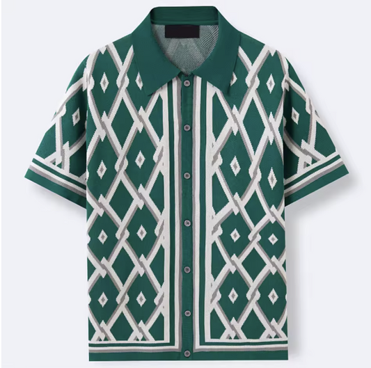 SantoDiamond | Elegant herenoverhemd met print