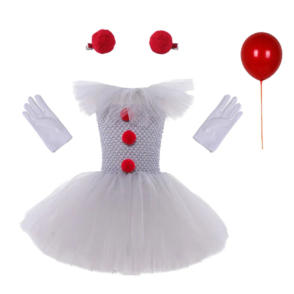 Charlotte Griezelige Clown Tutu-jurk voor Halloween en Cosplay