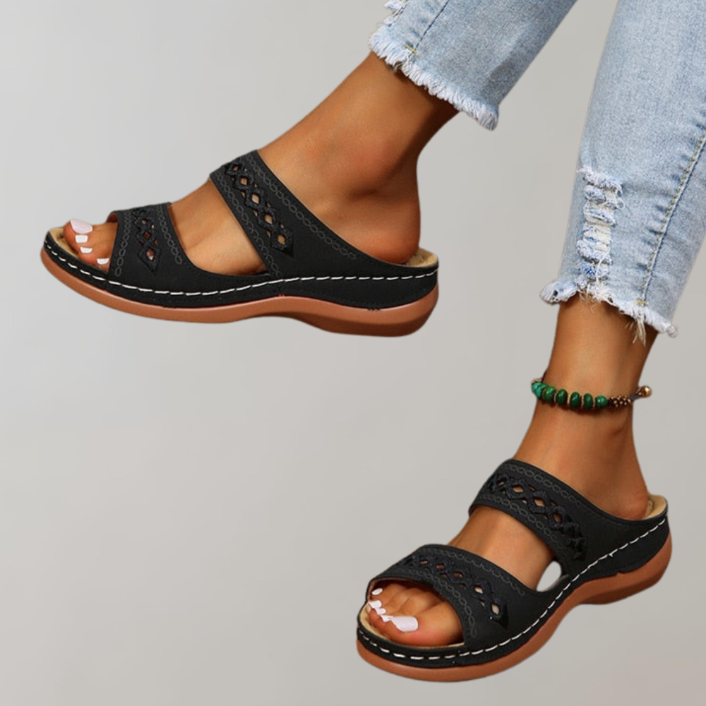 SerenaFlex | Modieuze sandalen met flexibele ondersteuning