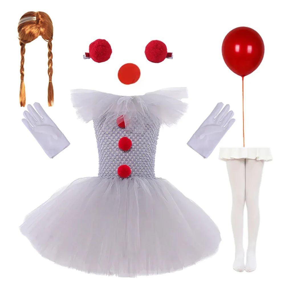 Charlotte Griezelige Clown Tutu-jurk voor Halloween en Cosplay