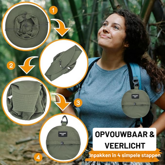 SunFold | Opvouwbare zonnehoed met UV-bescherming
