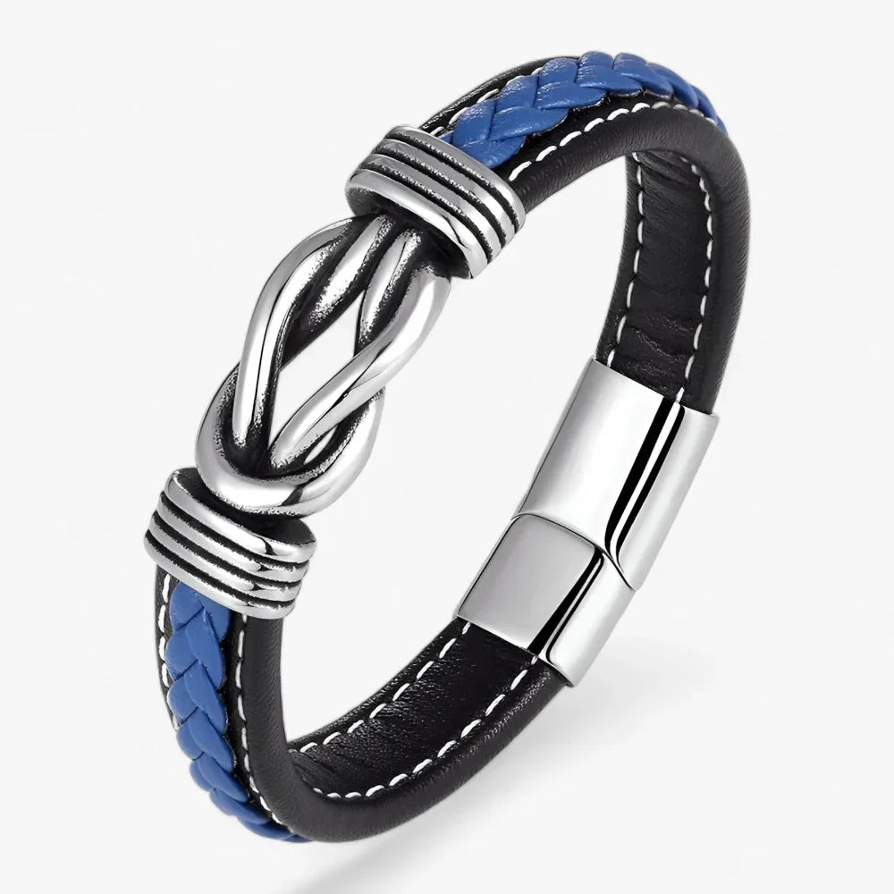 Valtor | Leren heren armband met magnetische sluiting