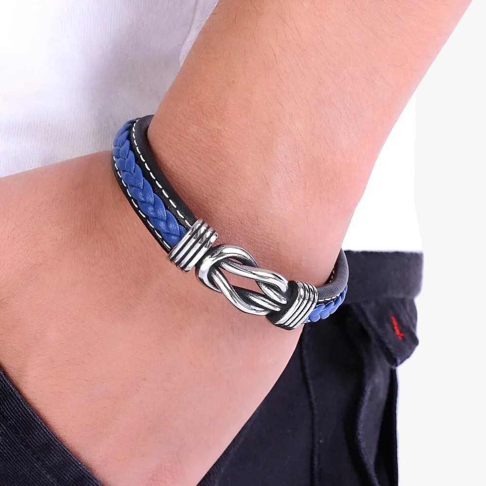 Valtor | Leren heren armband met magnetische sluiting