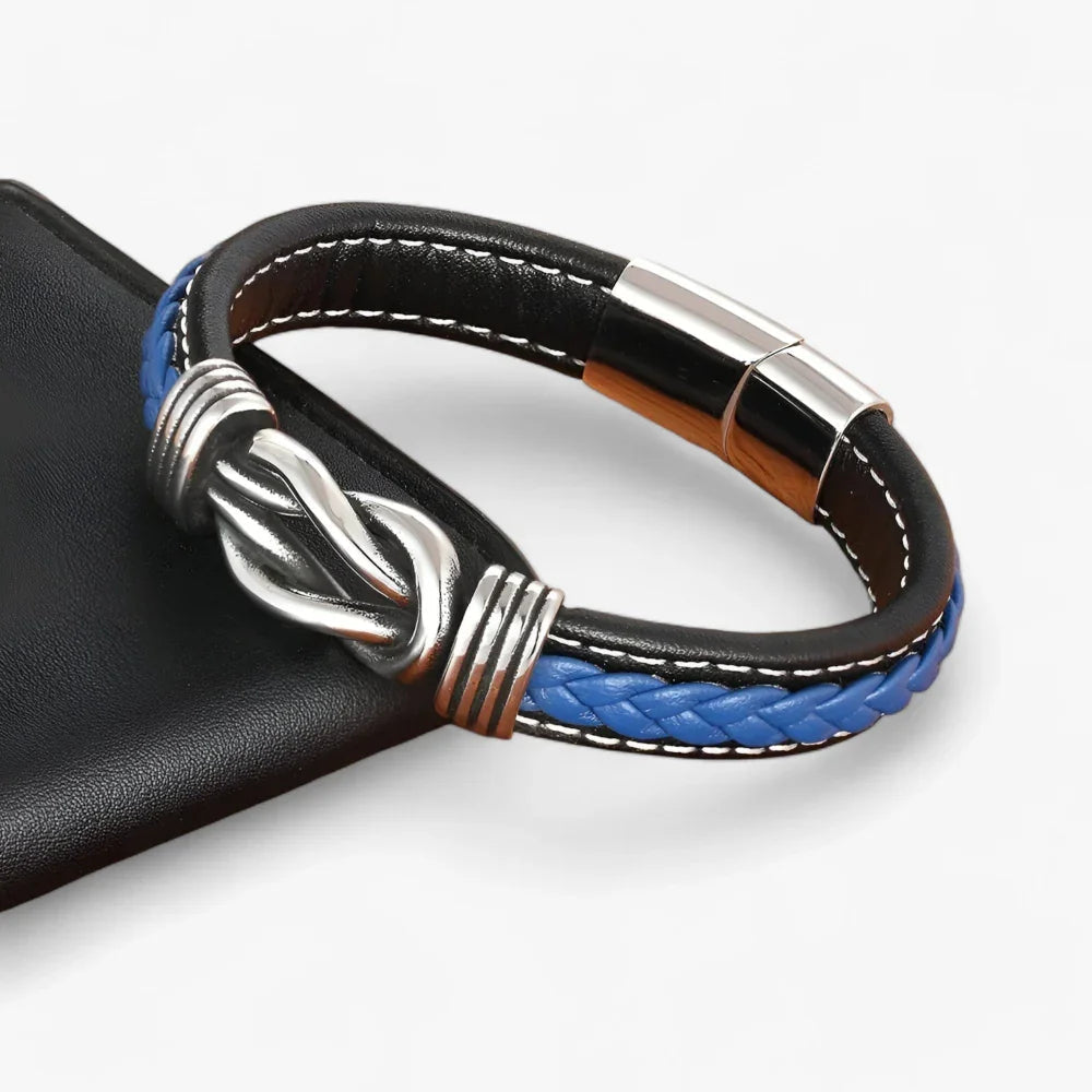 Valtor | Leren heren armband met magnetische sluiting