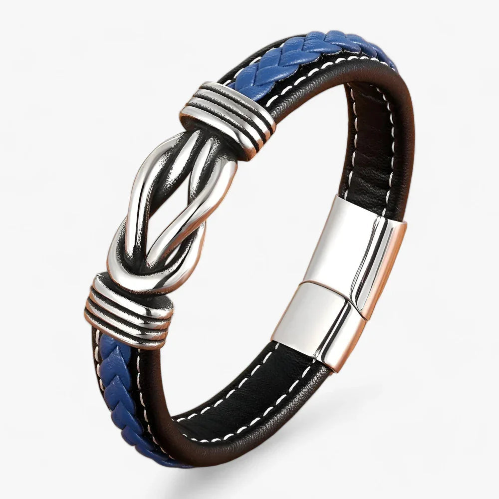 Valtor | Leren heren armband met magnetische sluiting