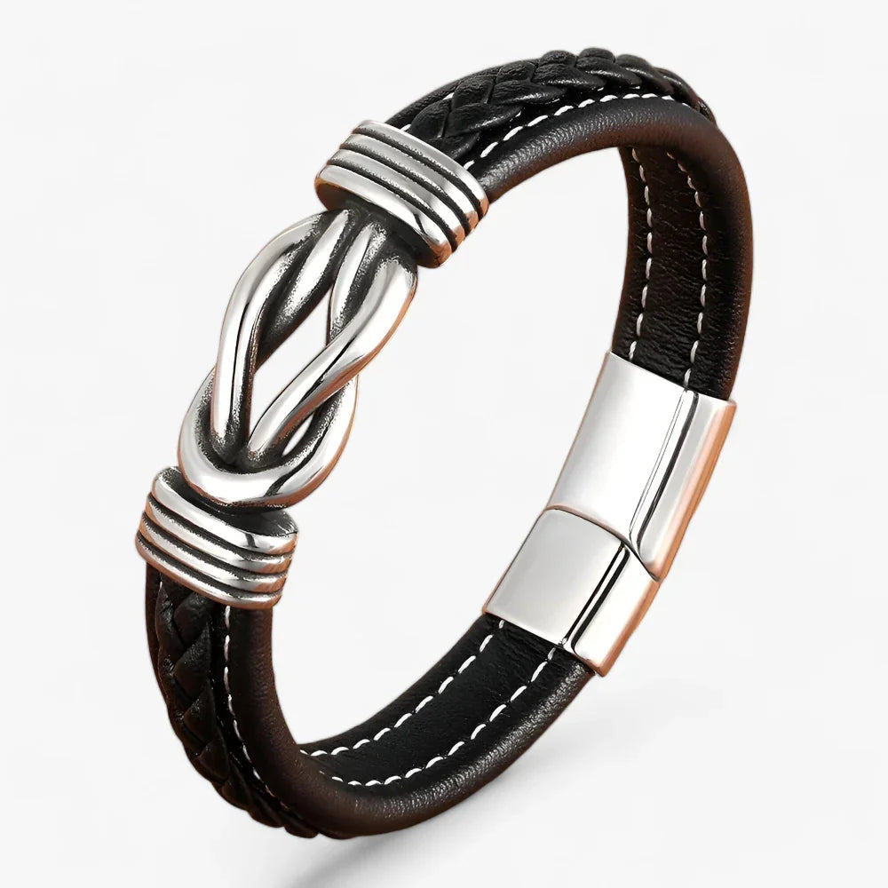 Valtor | Leren heren armband met magnetische sluiting