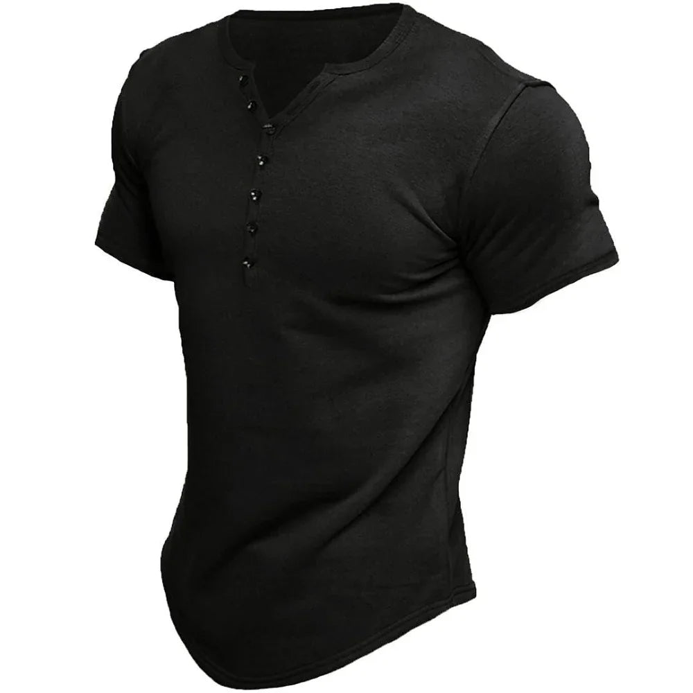 VintageMax | Heren Henley T-shirt