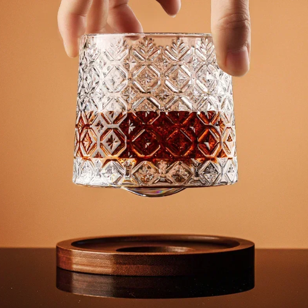 WhiskeySpin - Premium roterend whiskyglas
