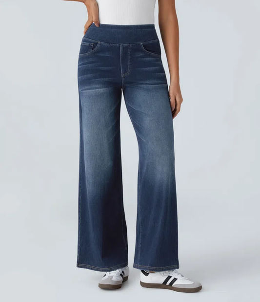 Wide Fit Jeans | Dames jeans met wijde pijpen