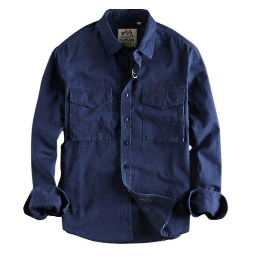 Lucas | Premium katoenen Cargo overhemd heren