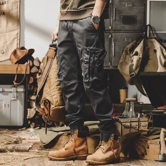 Heren tactical cargo broek met ritszakken
