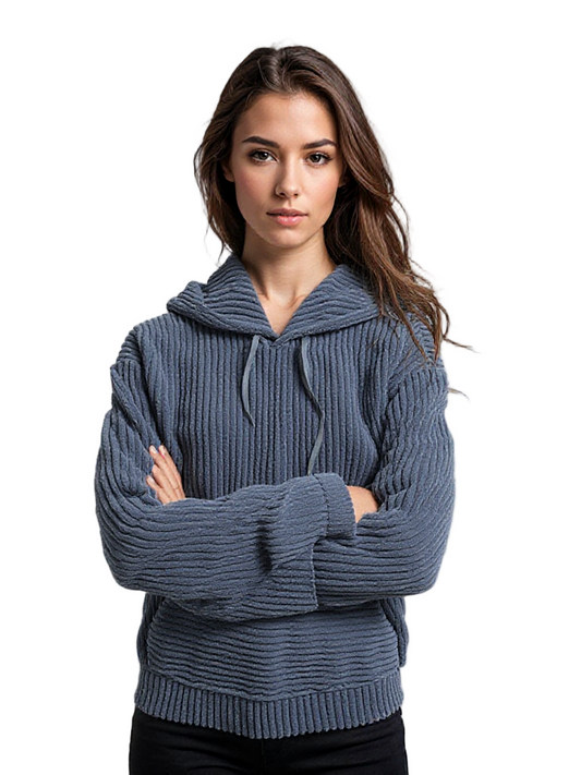Ribcord Hoodie | Dames hoodie met trekkoord