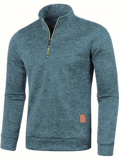 Walter | Half-zip trui met strak minimalistisch design