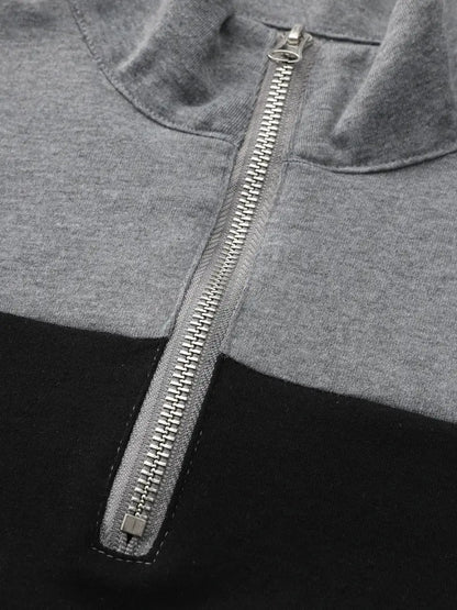 Camden | Half-zip pullover met modern colorblock design
