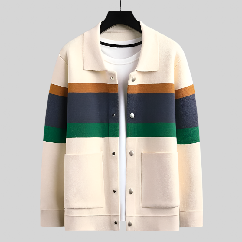 LuxeJacq | Zachte cardigan met jacquardmotief