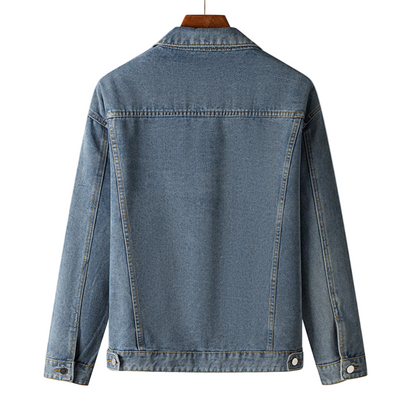 UrbanDenim | Heren denim jas met ritssluiting en kraag