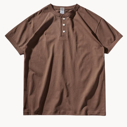 CottonTrail | Henley t‑shirt van katoen voor dagelijks gebruik