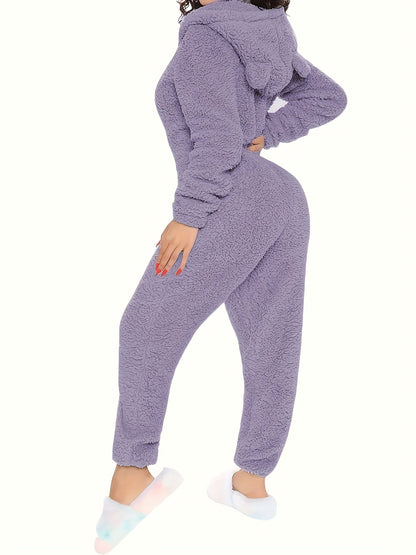 Dames Onesie | Warme Fleece Pyjama Jumpsuit