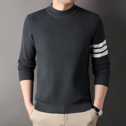 Cambridge | Luxe rib-katoen sweater met strepen