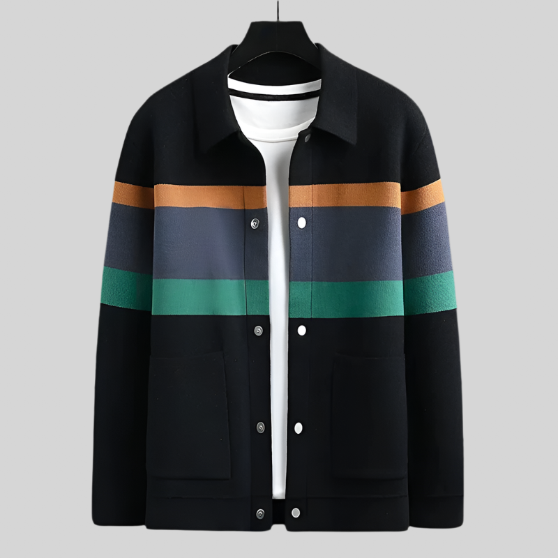 LuxeJacq | Zachte cardigan met jacquardmotief