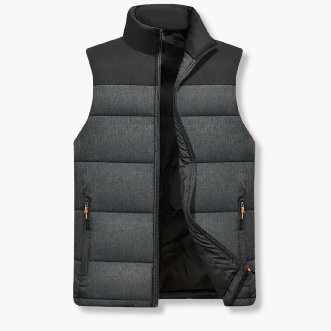 Anton | heren gewatteerd bodywarmer met stretch pasvorm